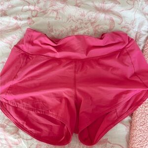 Lululemon Athletica Pink Athletic Shorts Lightweight Performance